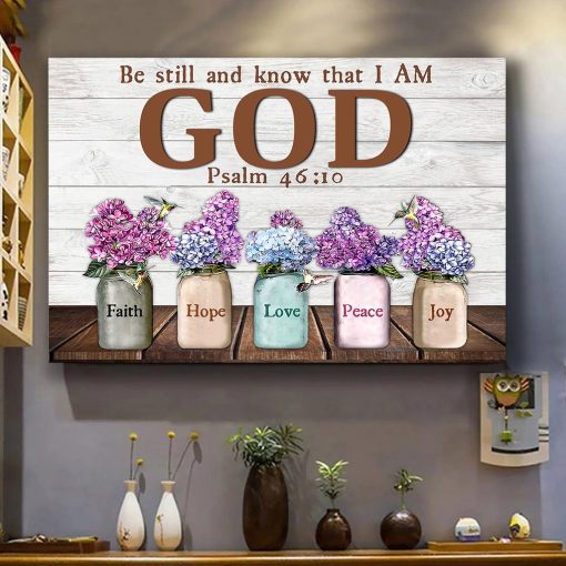 Be still and know that I am God Jesus Landscape Canvas UKHY190501