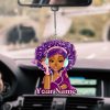 Personalized Name Black Girl Car Ornament HXDT200603