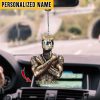 Personalized Name Black King Car Ornament QFHM210604